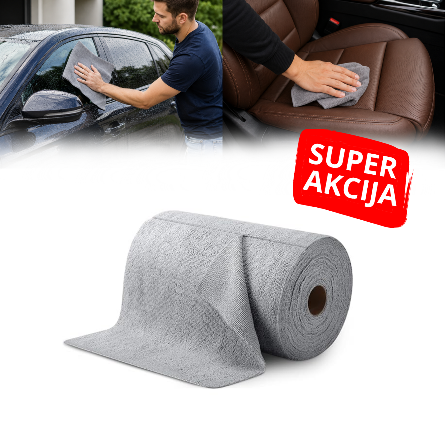 Magični ubrusi - Rolna od 50 mikrofiber ubrusa