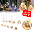 MagicLights Santa - Novogodišnja LED zavesa sa svetlećim kuglama