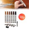 WoodFix - Set markera i voska za reparaciju drveta