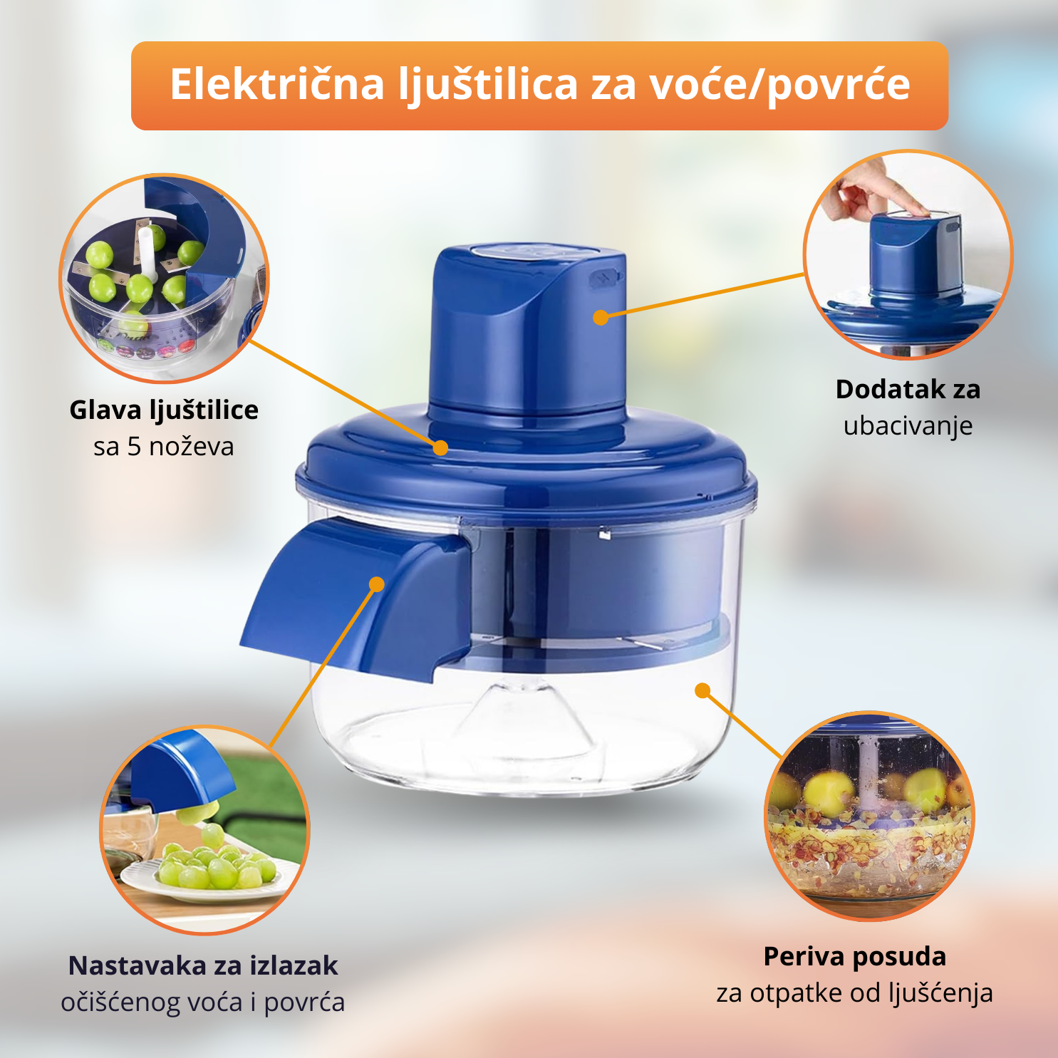 PeelGo - Električna Ljuštilica za voće i povrće