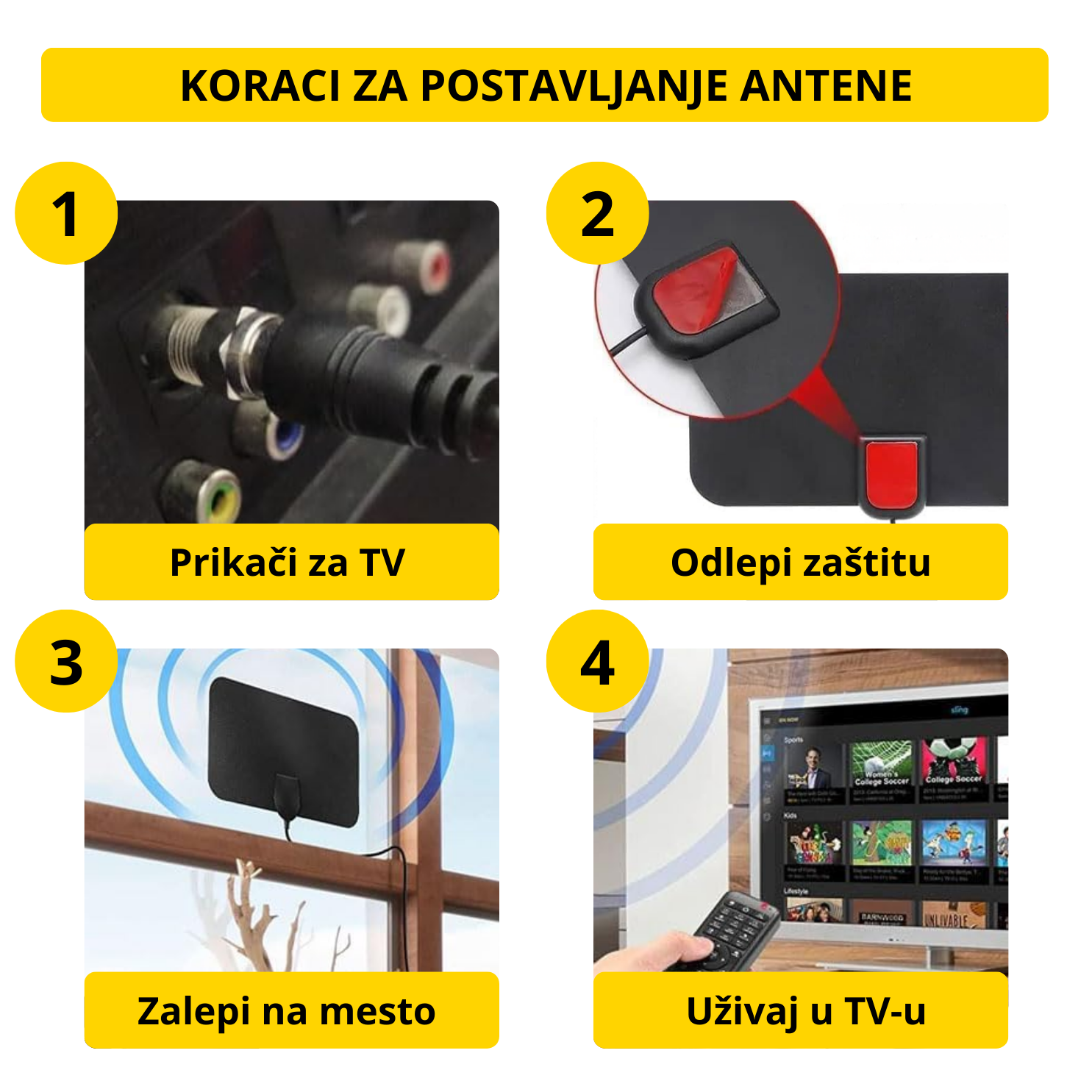 HDTV - Digitalna TV Sobna Antena sa pojačivačem