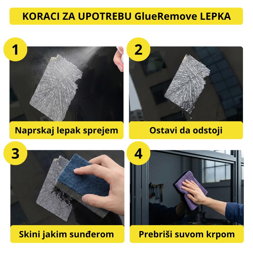 GlueRemove -  Sprej za uklanjanje lepka i nalepnica (500ml+500ml)