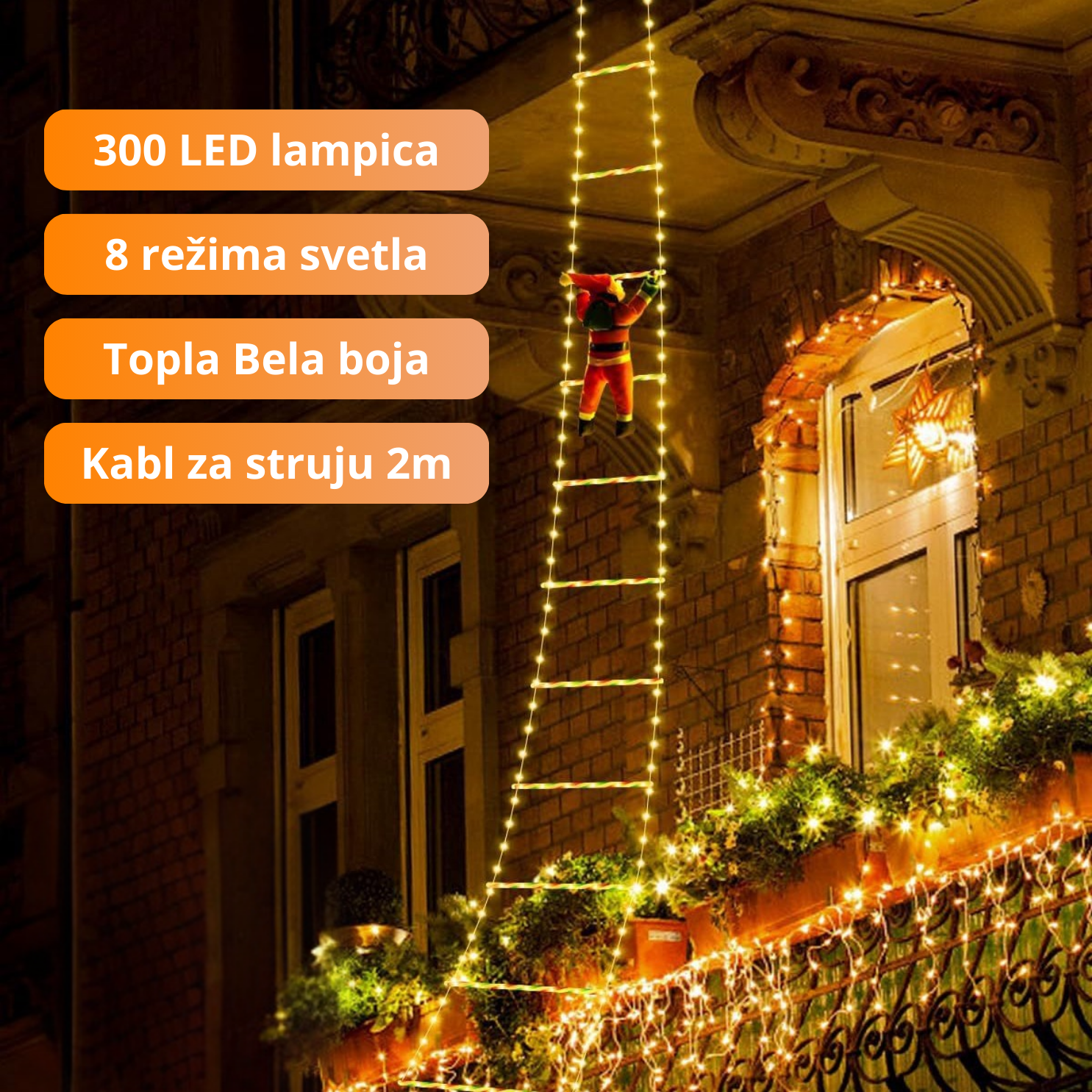 MagicSanta - LED Novogodišnje Merdevine