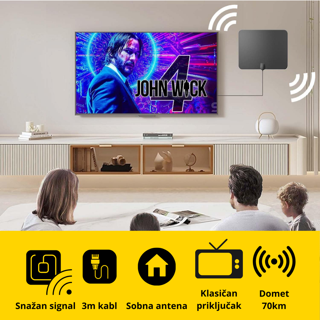 HDTV - Digitalna TV Sobna Antena sa pojačivačem
