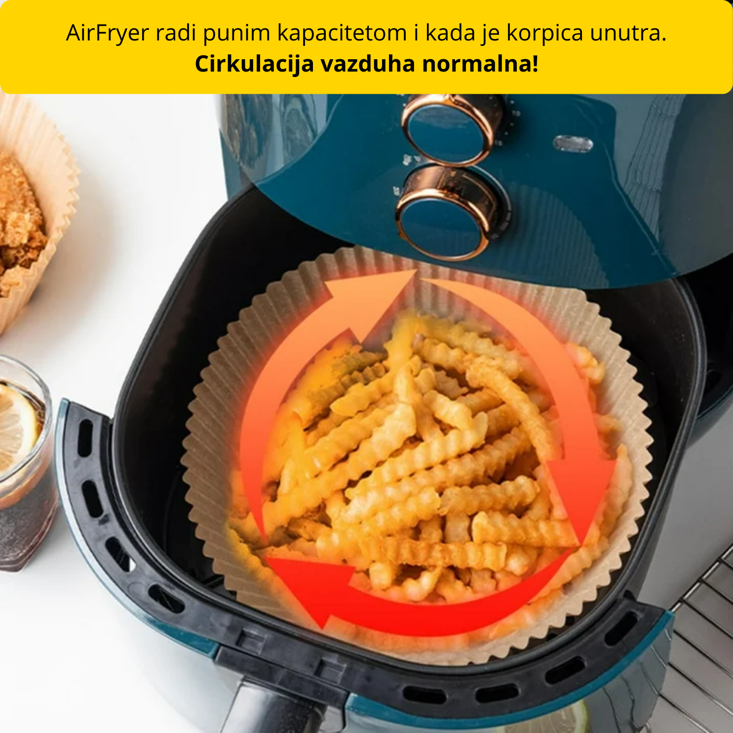 Papirne korpice za AirFryer