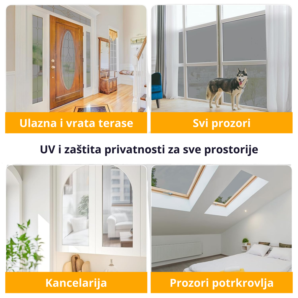 Uv reflektujuća folija za stakla DRAFT