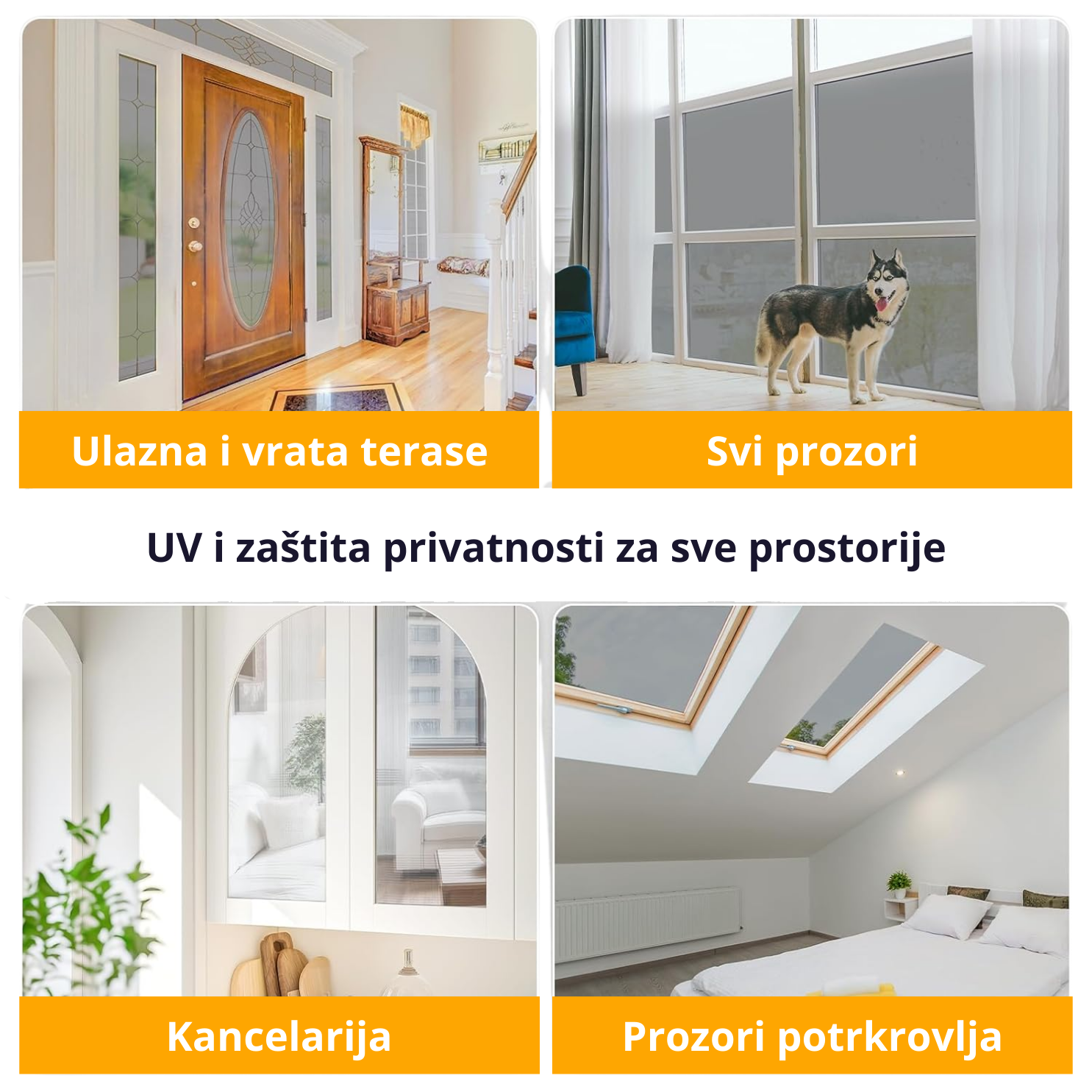 Uv reflektujuća folija za stakla DRAFT
