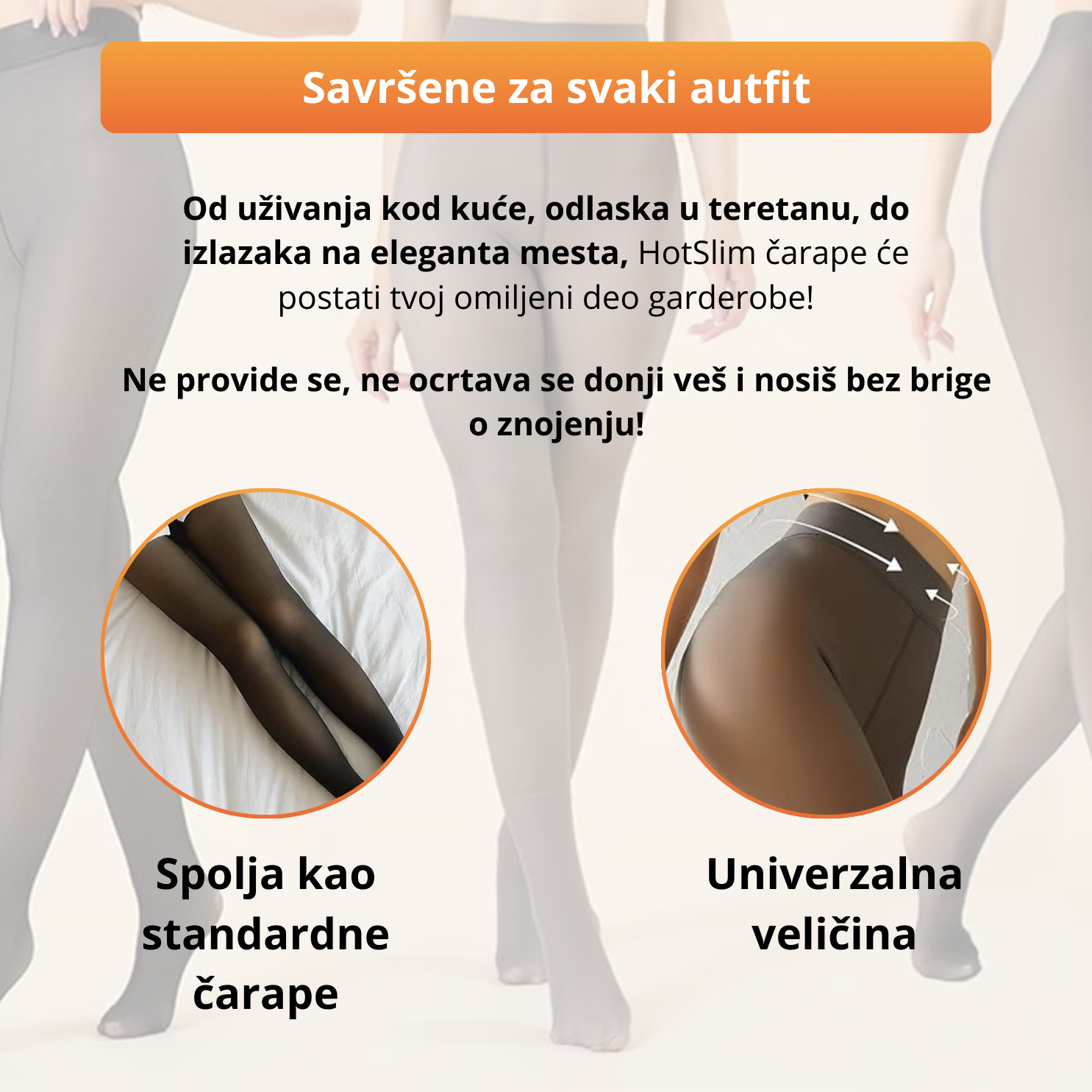 Termo čarape koje zatežu telo
