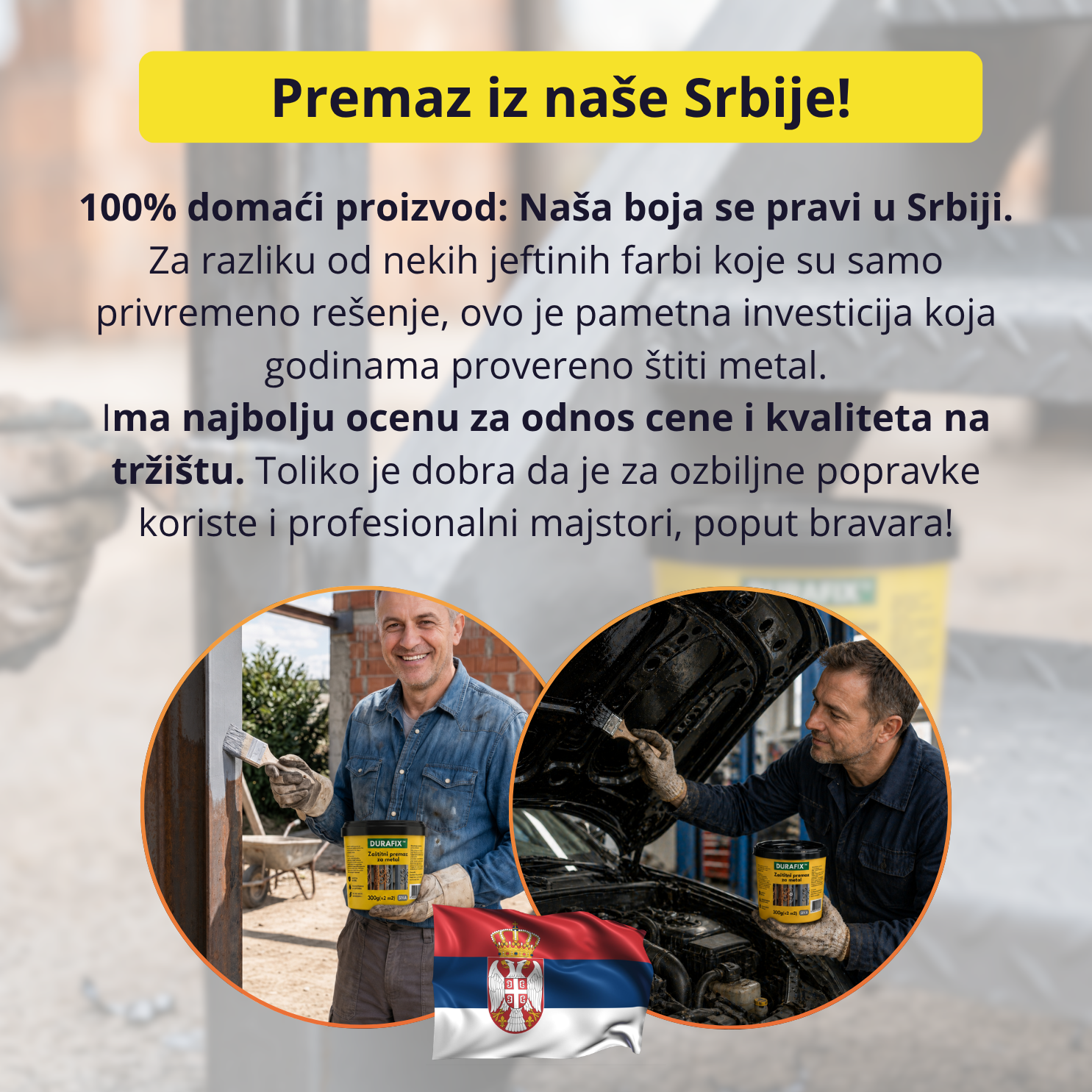 AntiRust - 3 u 1 boja protiv rđe i korozije (300g+300g)