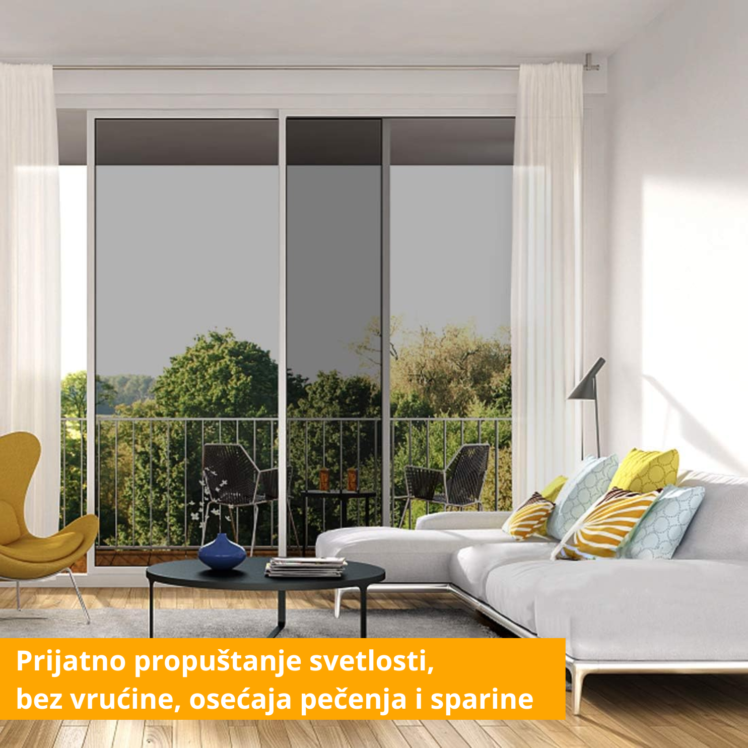 Uv reflektujuća folija za stakla DRAFT