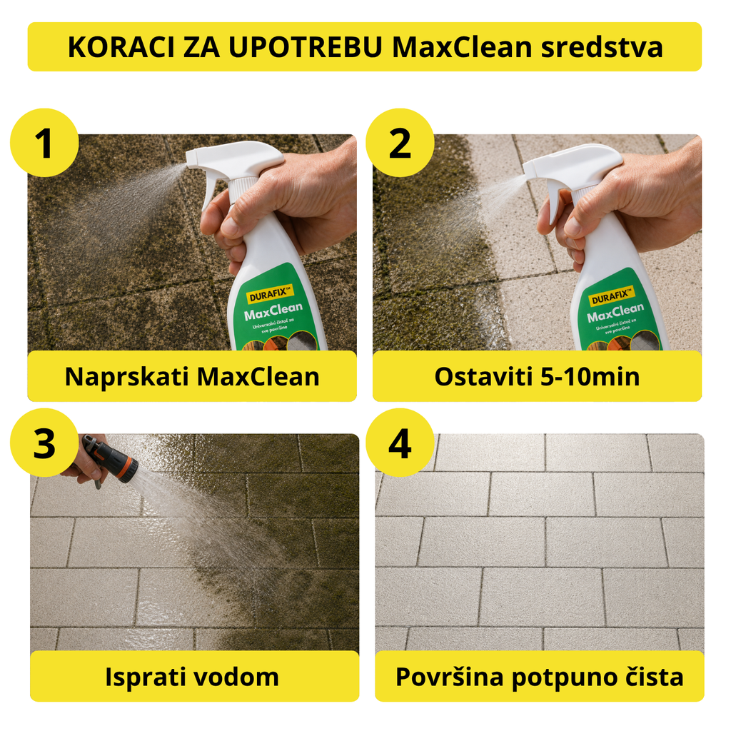 Sprej za čišćenje betona 1 + 1 GRATIS