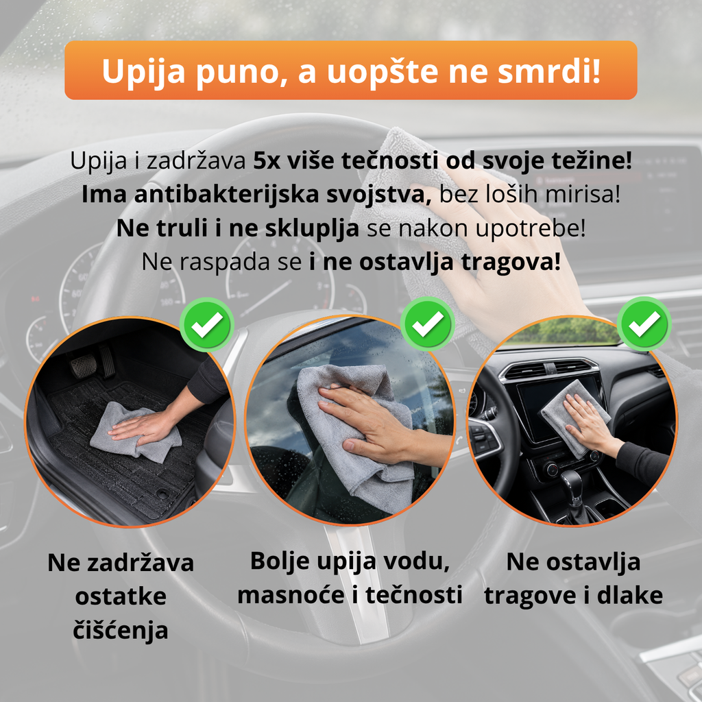 Magični ubrusi - Rolna od 50 mikrofiber ubrusa