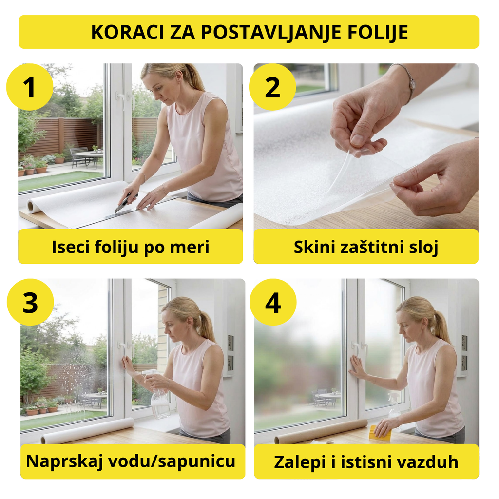 Samolepljiva folija za matiranje stakla 45x200cm