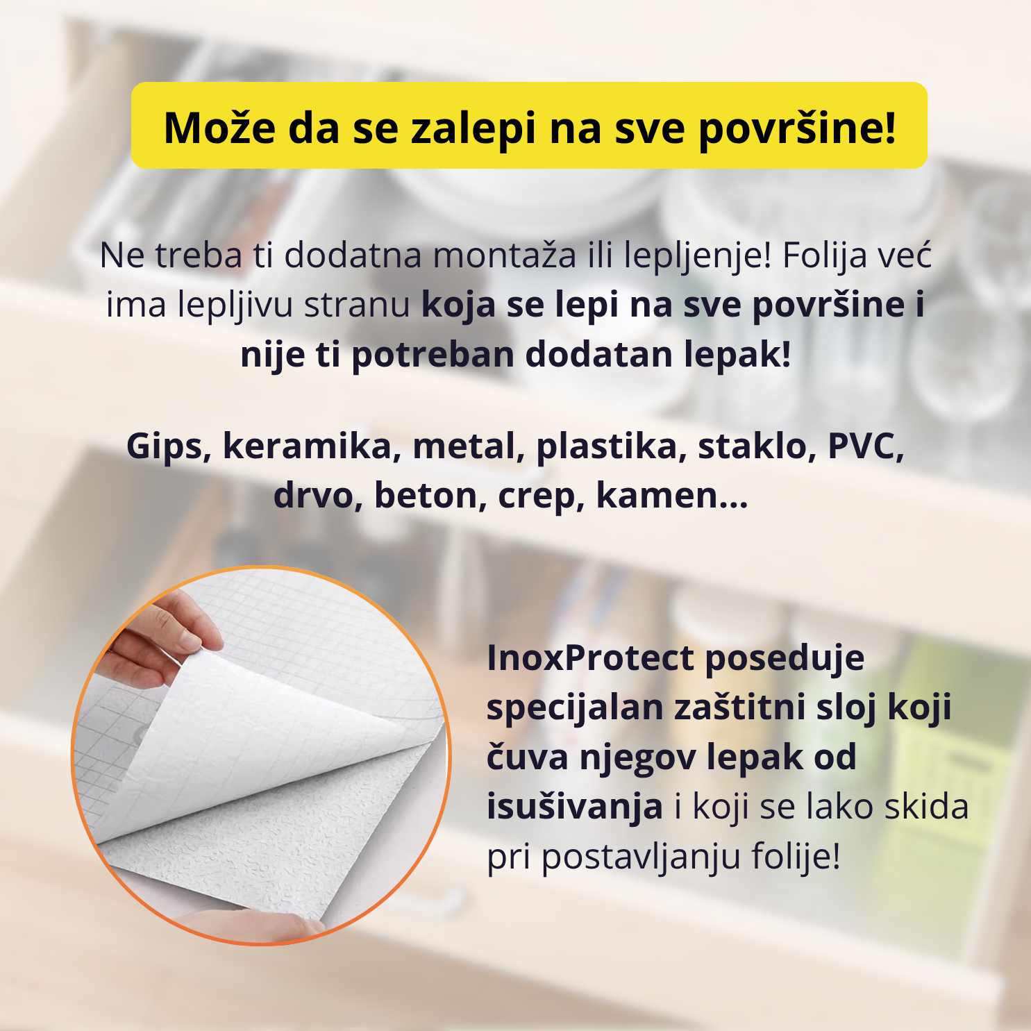 Samolepljiva folija za zaštitu površina