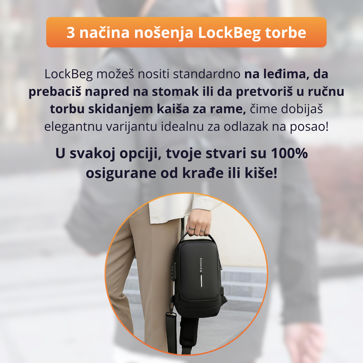 LockBag - Vodootporna torba sa zaštitnom bravom