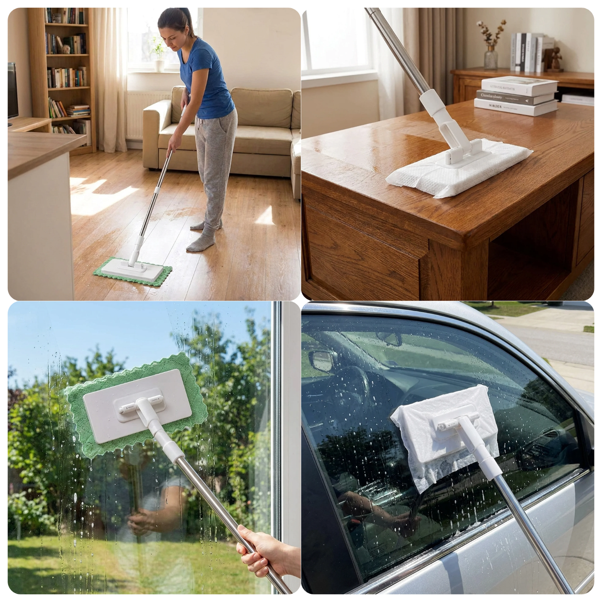 ClickMop - Mop za sve vrste krpa + 2 Mikrofiber krpe Gratis