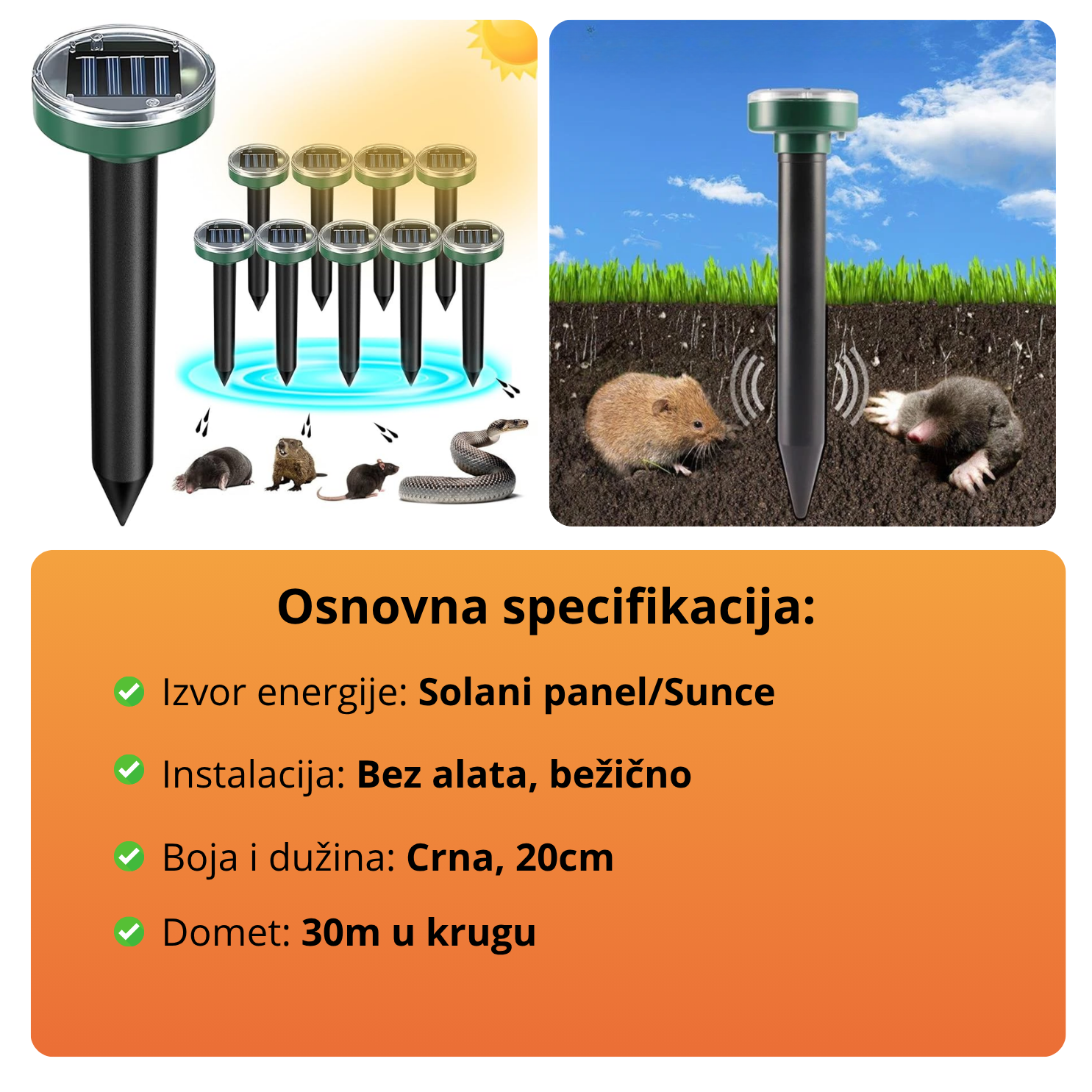 SonicShield - Ultrasonični rasterivač štetočina