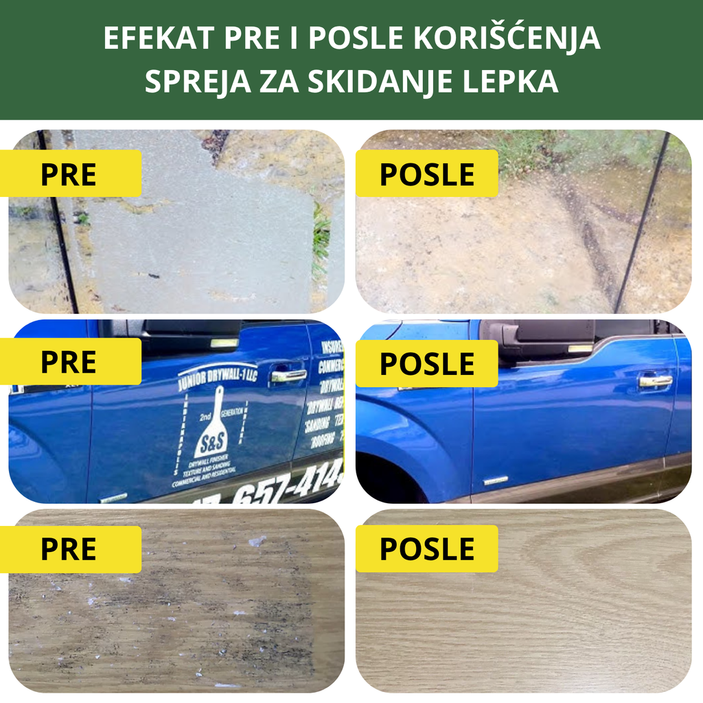 GlueRemove -  Sprej za uklanjanje lepka i nalepnica (500ml+500ml)