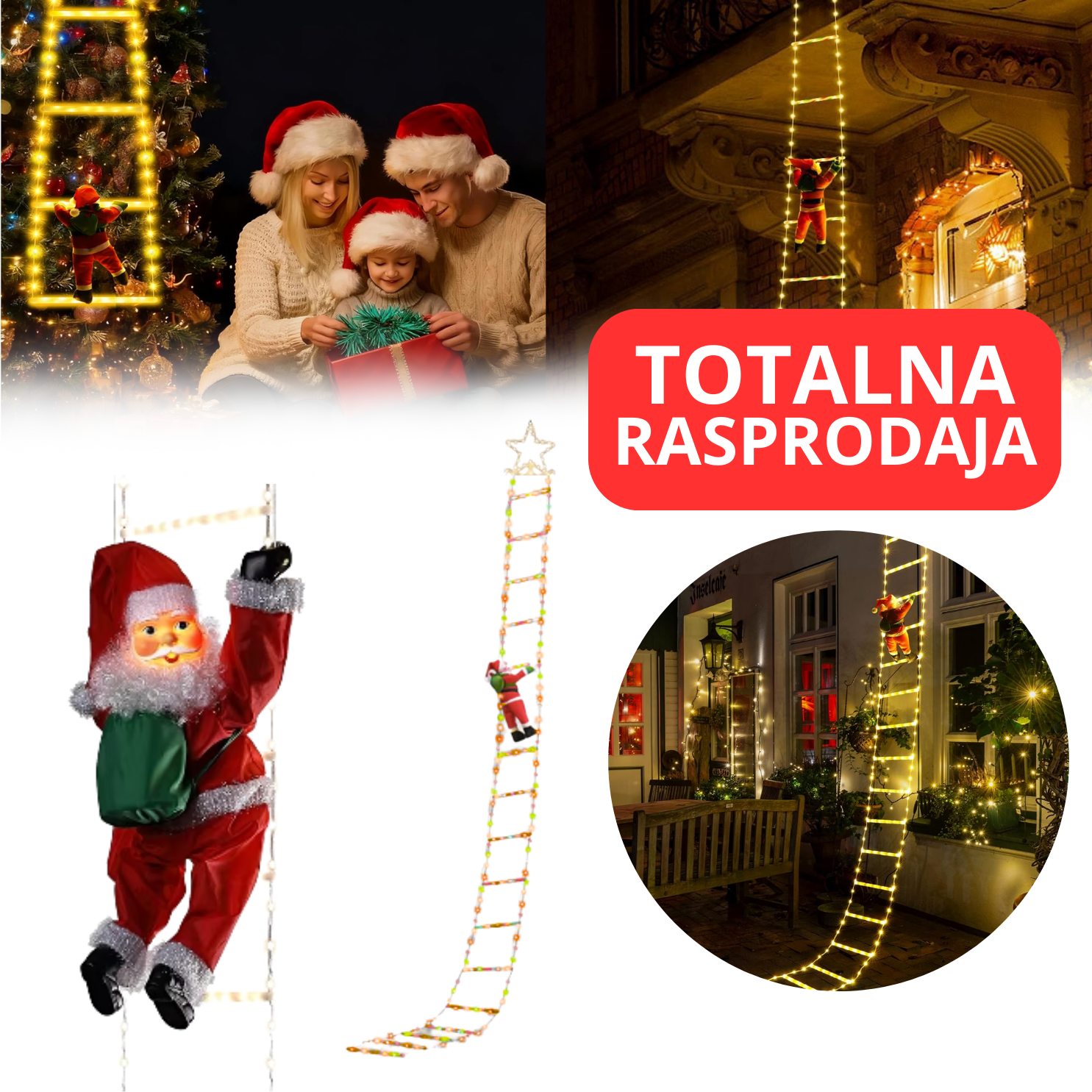 MagicSanta - LED Novogodišnje Merdevine